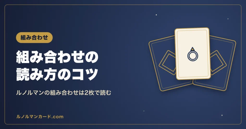 ルノルマンの組み合わせの読み方を紹介するアイキャッチ