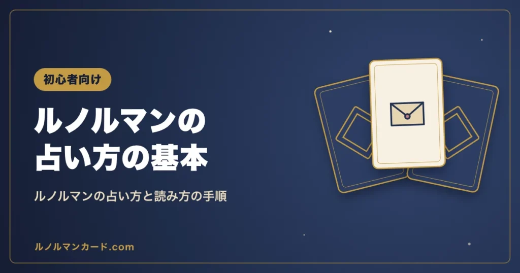 ルノルマンカードの占い方を紹介するアイキャッチ